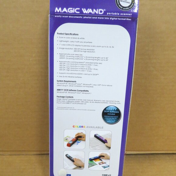 Magic Wand Portable Scanner Scan Connect View ST440PU Purple NEW IOB - Picture 4 of 8